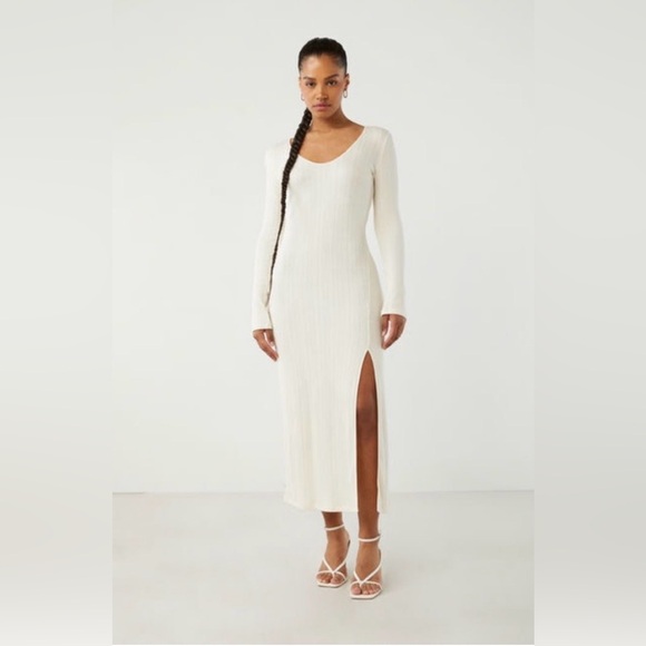 OAK + FORT Dresses & Skirts - OAK + FORT/ High Front Slid Midi dress/ woman’s size M